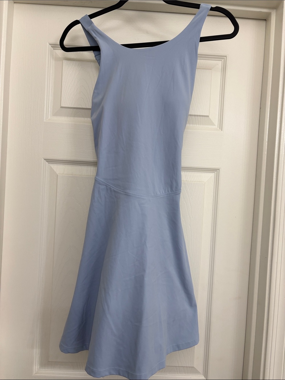 Light Blue Women's Tennis Dress with Built in Shorts